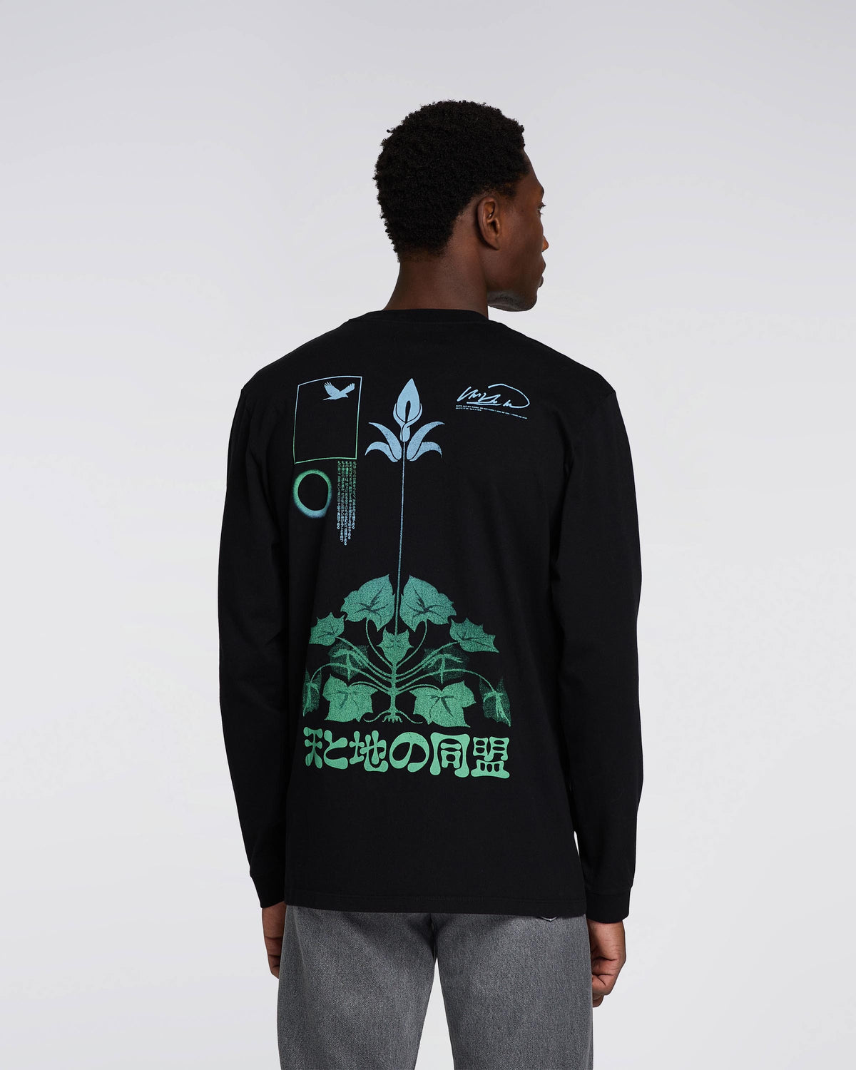 Edwin Sora No Tori LS T-Shirt - Black