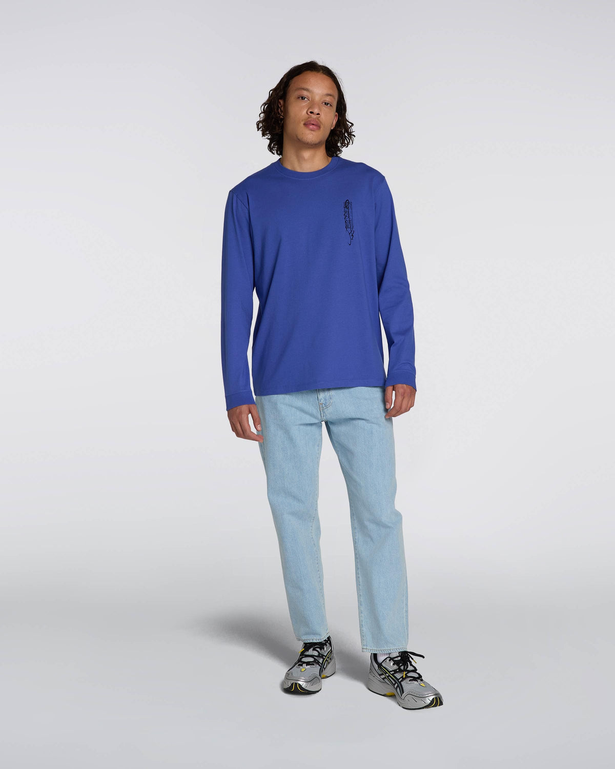 Edwin Goshuin III LS T-Shirt - Dazzling Blue
