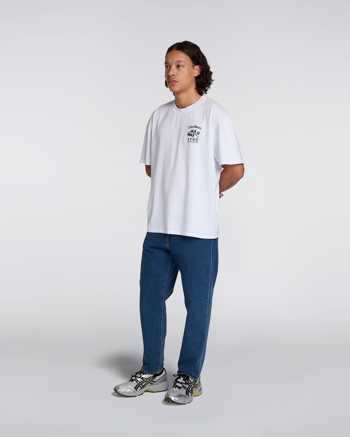 Edwin Tokyo Roses T-Shirt - White