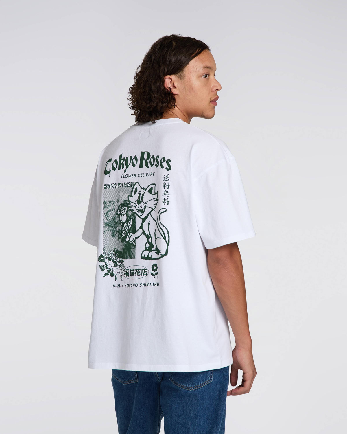 Edwin Tokyo Roses T-Shirt - White