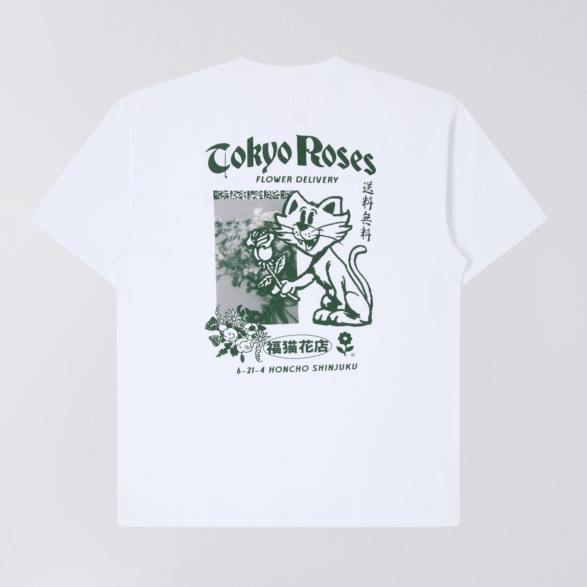 Edwin Tokyo Roses T-Shirt - White