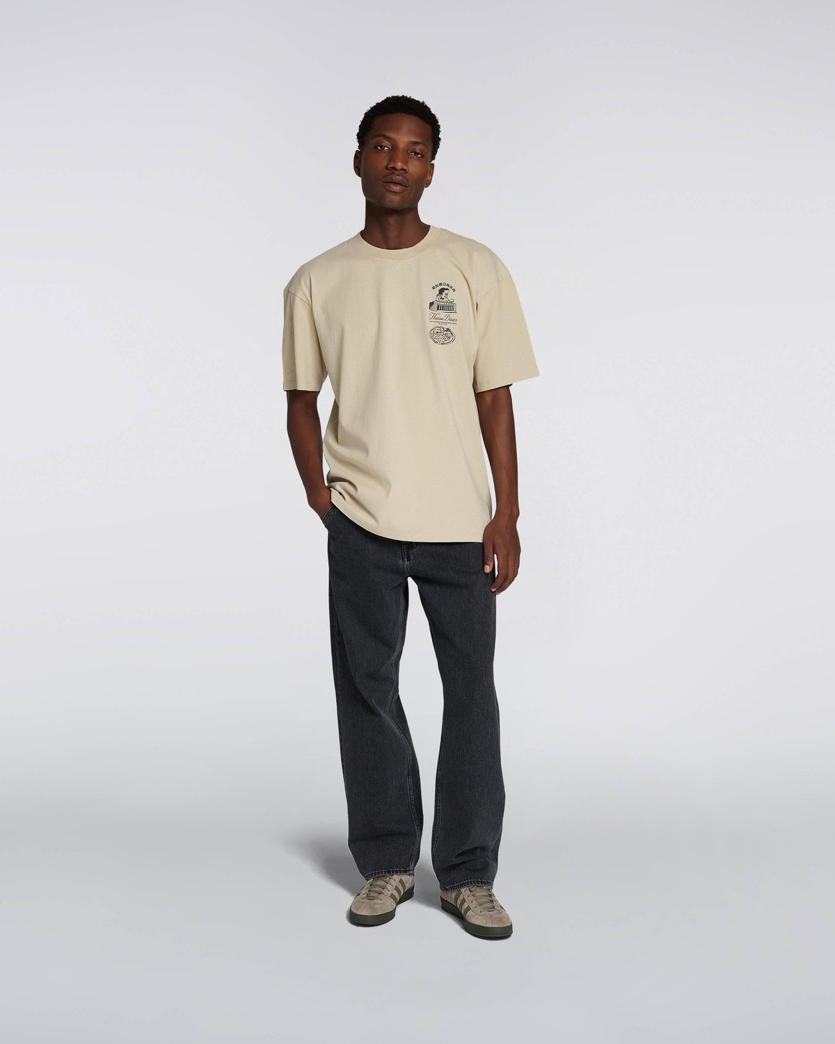 Edwin Hatsu Diner T-Shirt - Abbey Stone