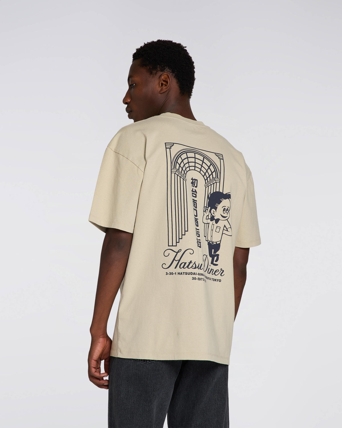 Edwin Hatsu Diner T-Shirt - Abbey Stone