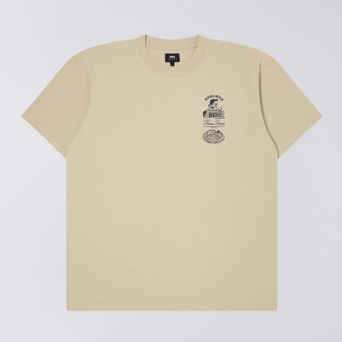 Edwin Hatsu Diner T-Shirt - Abbey Stone