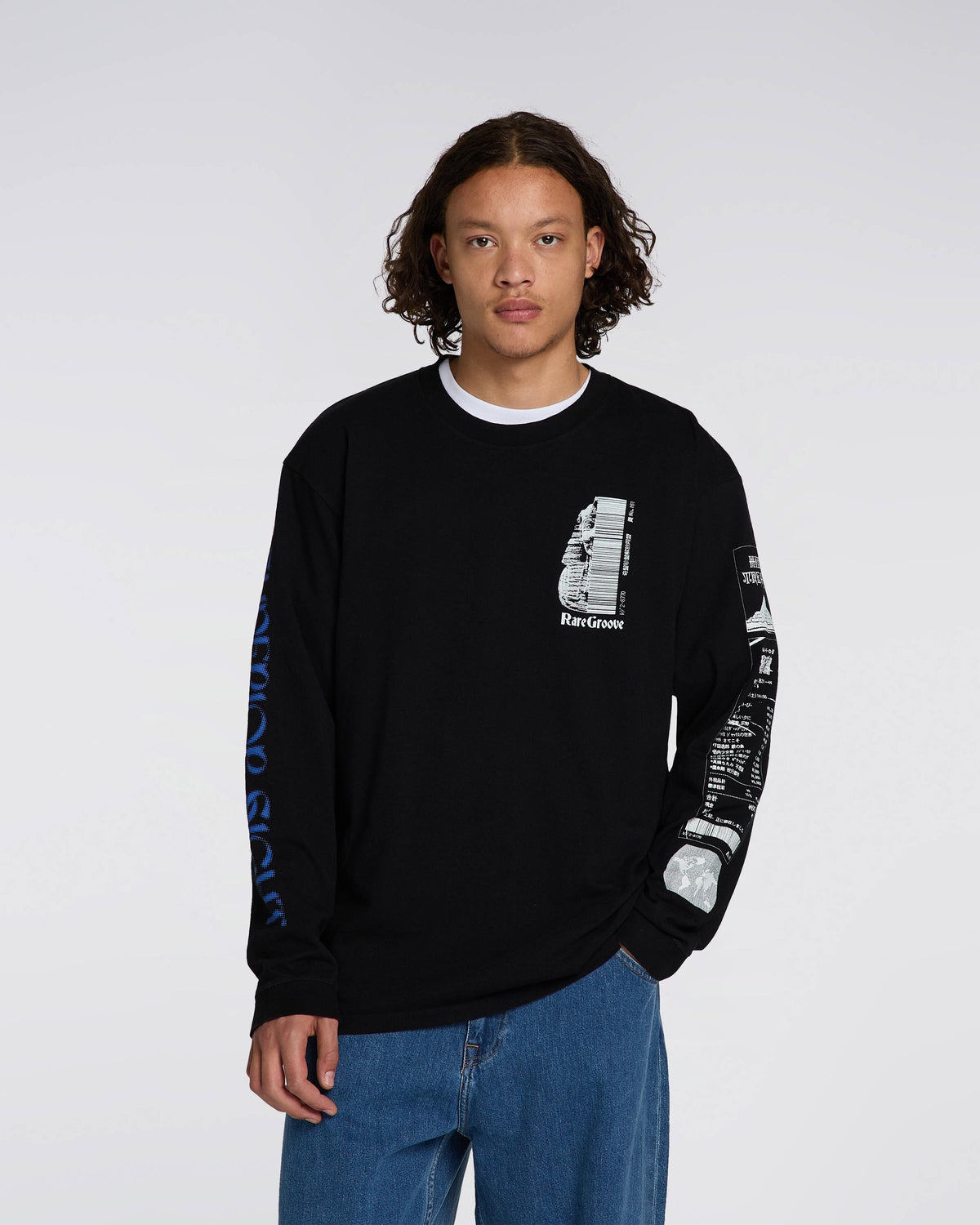 Edwin Hidden Tresures LS T-Shirt - Black