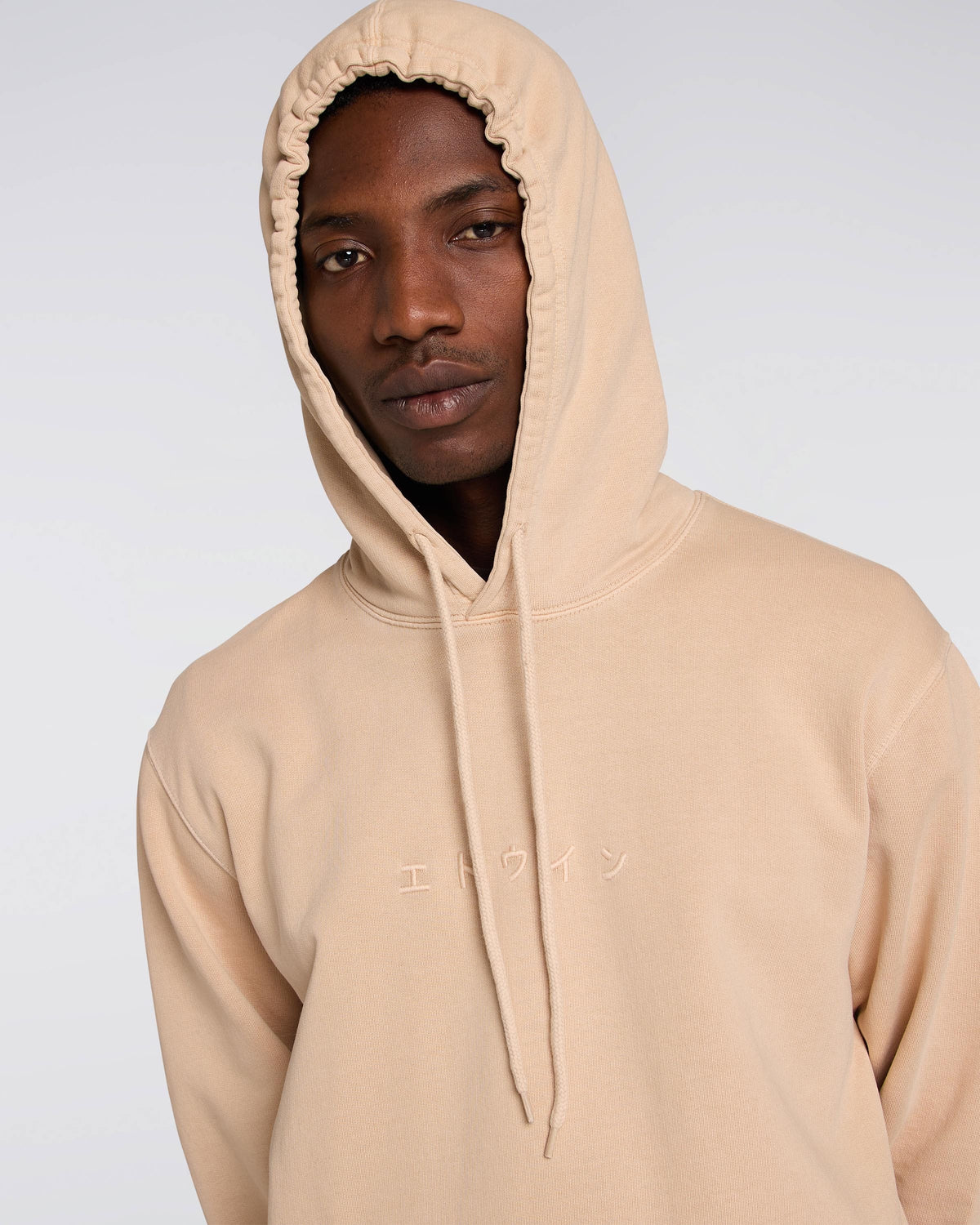 Edwin Katakana Hoodie - Sandstone