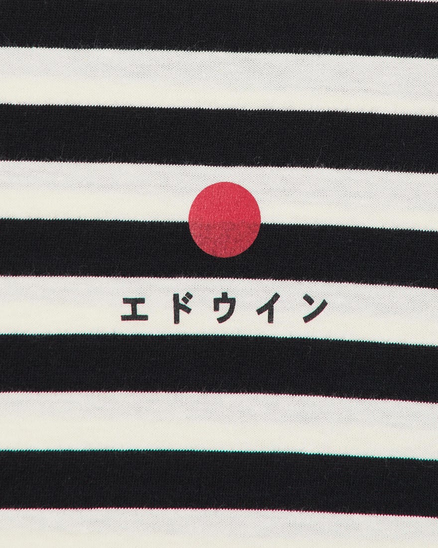 Edwin Basic Stripe T-Shirt - Black