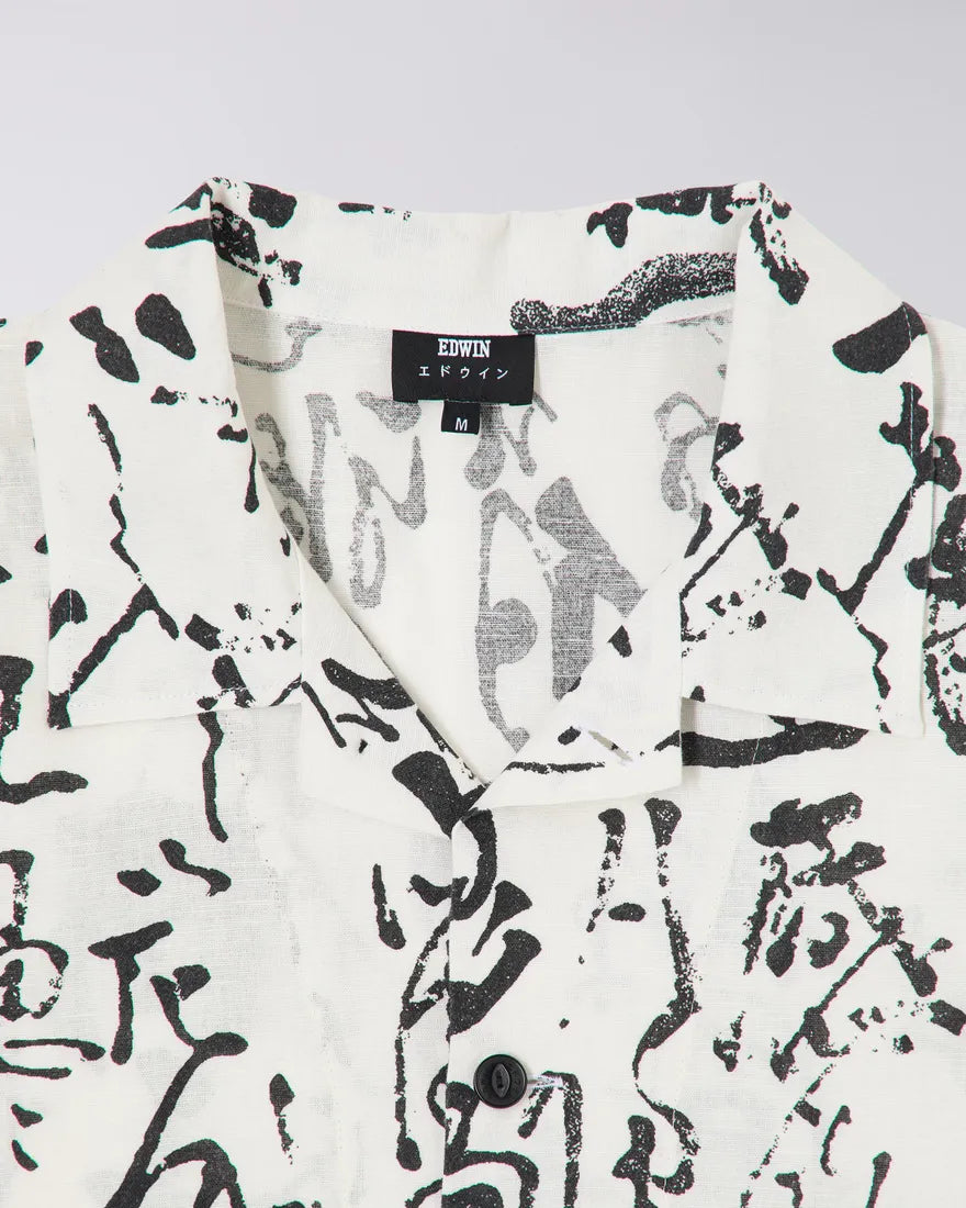 Edwin Private Letter Shirt - Black / White