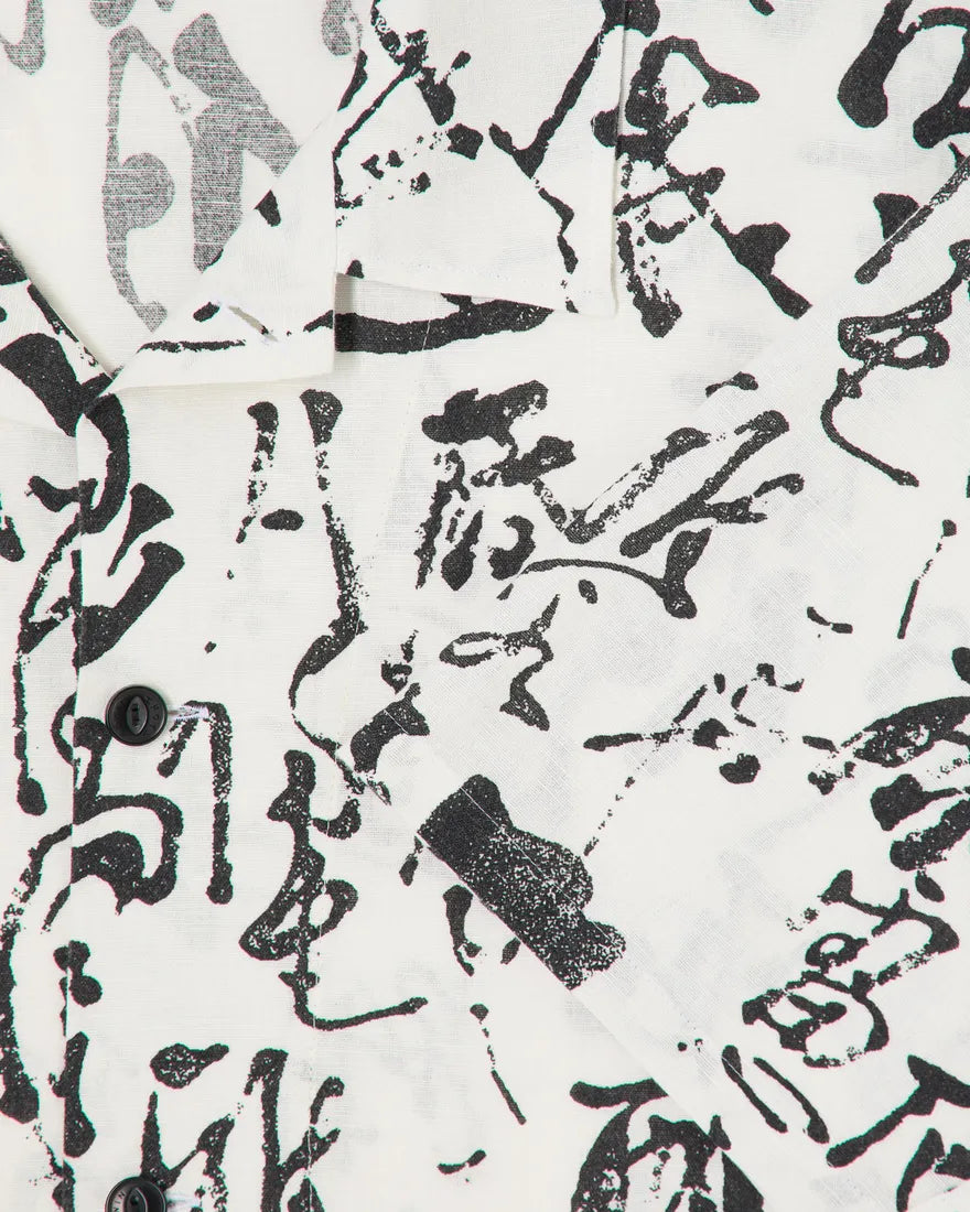 Edwin Private Letter Shirt - Black / White