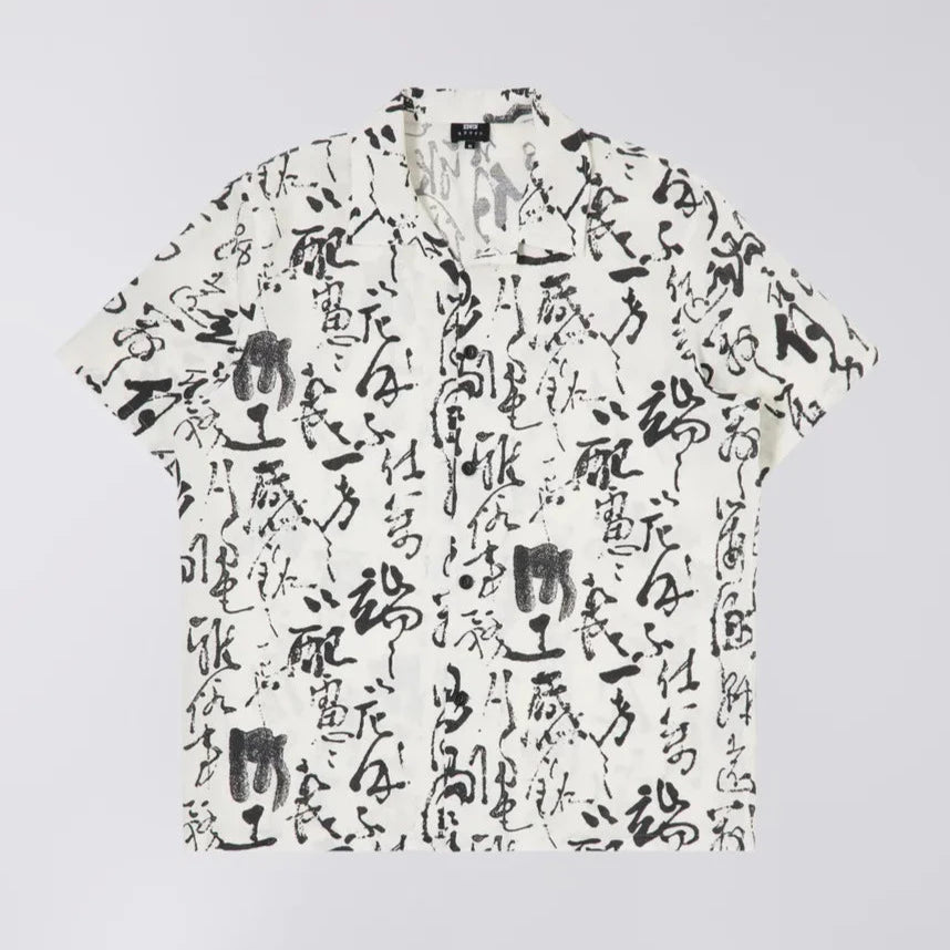 Edwin Private Letter Shirt - Black / White