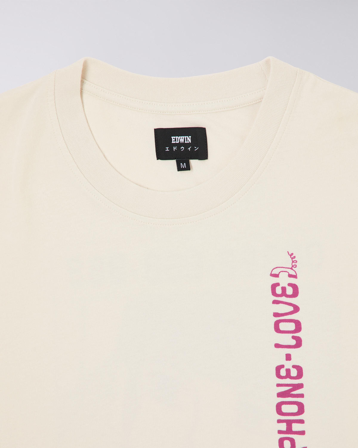 Edwin Phone Love T-Shirt - Whisper White