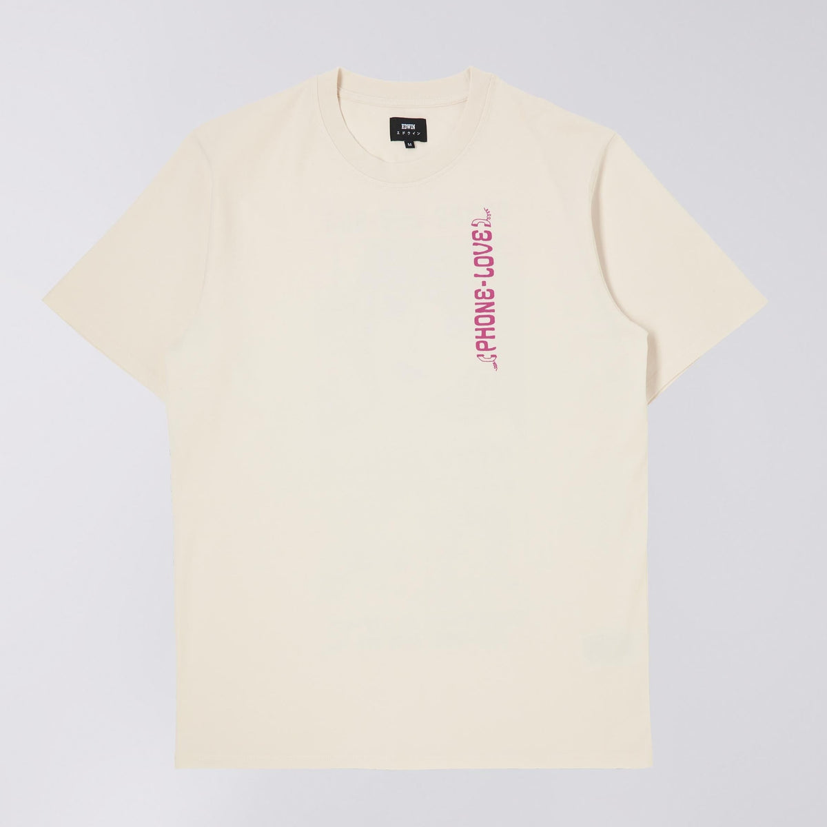 Edwin Phone Love T-Shirt - Whisper White