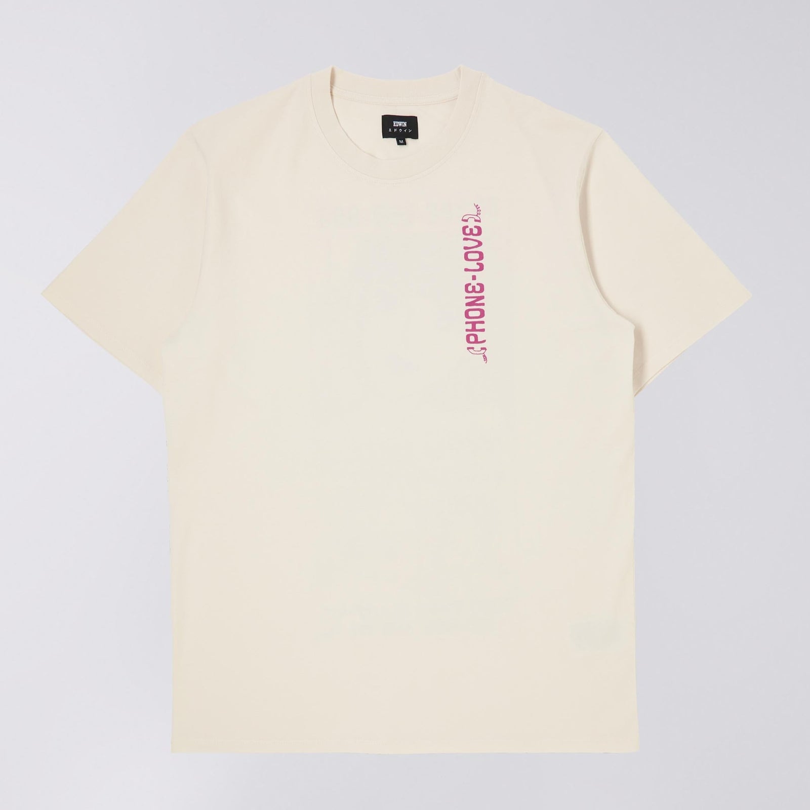 Edwin Phone Love T-Shirt - Whisper White