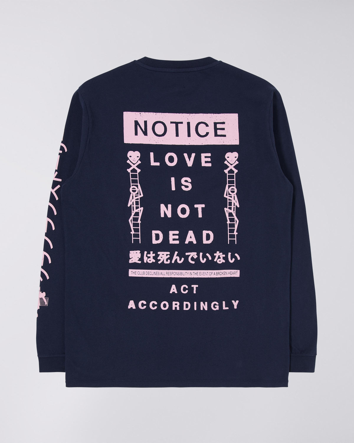 Edwin Club Love Story LS T-Shirt - Maritime Blue