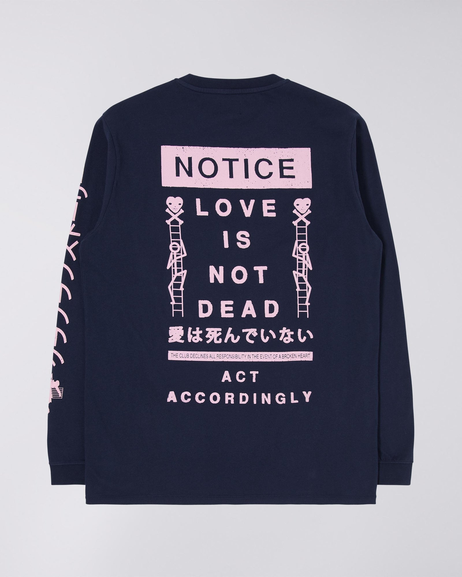 Edwin Club Love Story LS T-Shirt - Maritime Blue