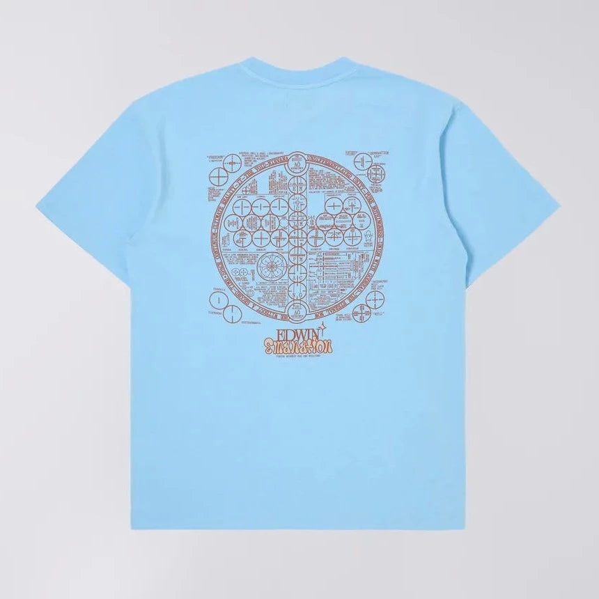 Edwin Emanation T-Shirt - Sky Blue