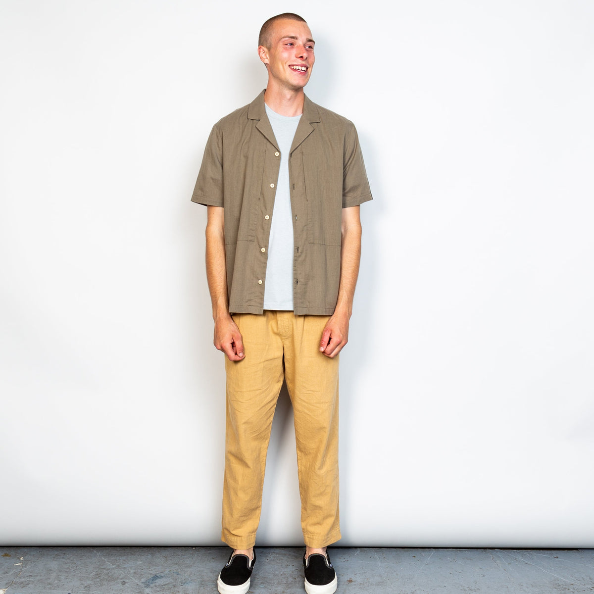 Folk Junction Shirt - Mid Olive