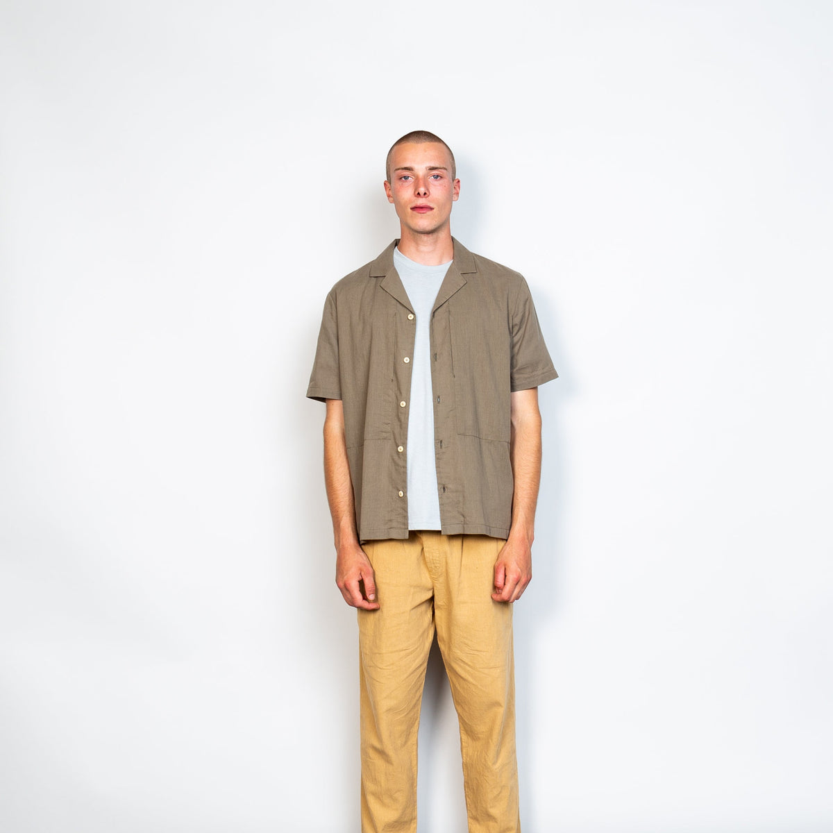 Folk Junction Shirt - Mid Olive
