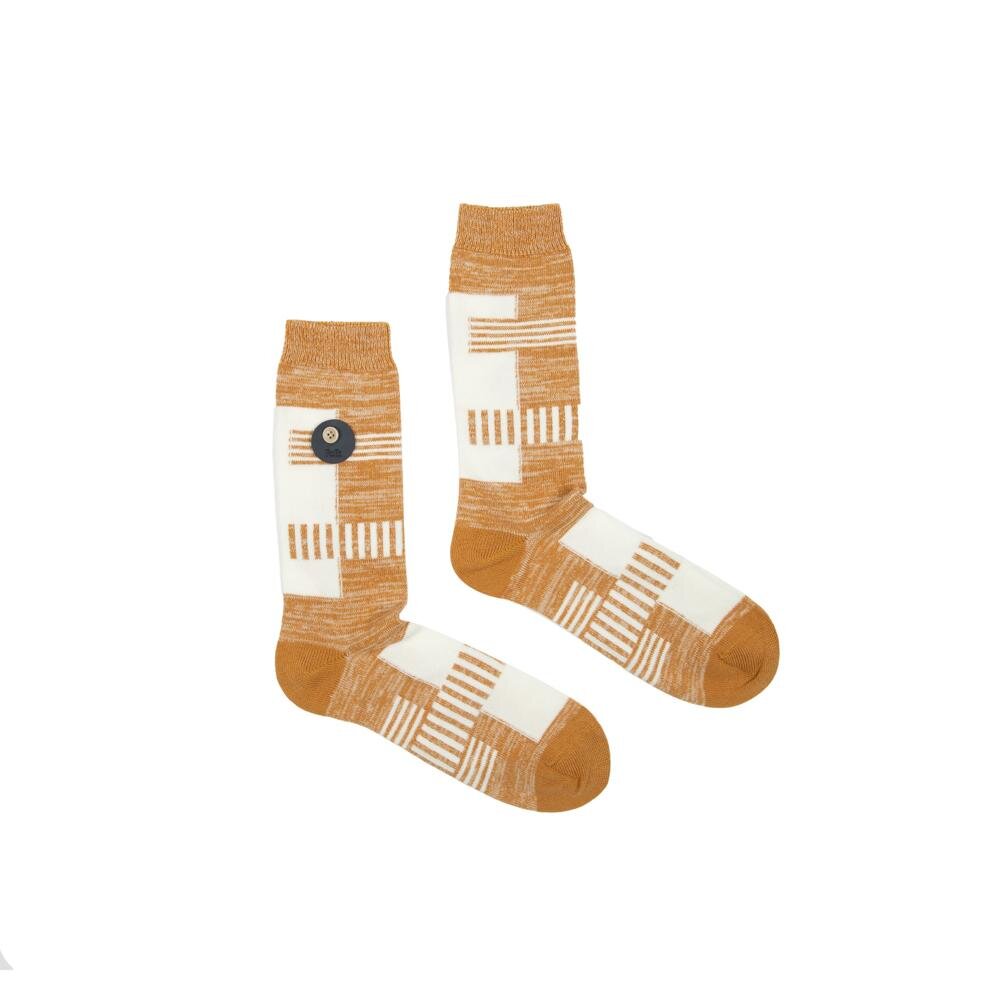 Folk Alber Socks Marigold Ecru