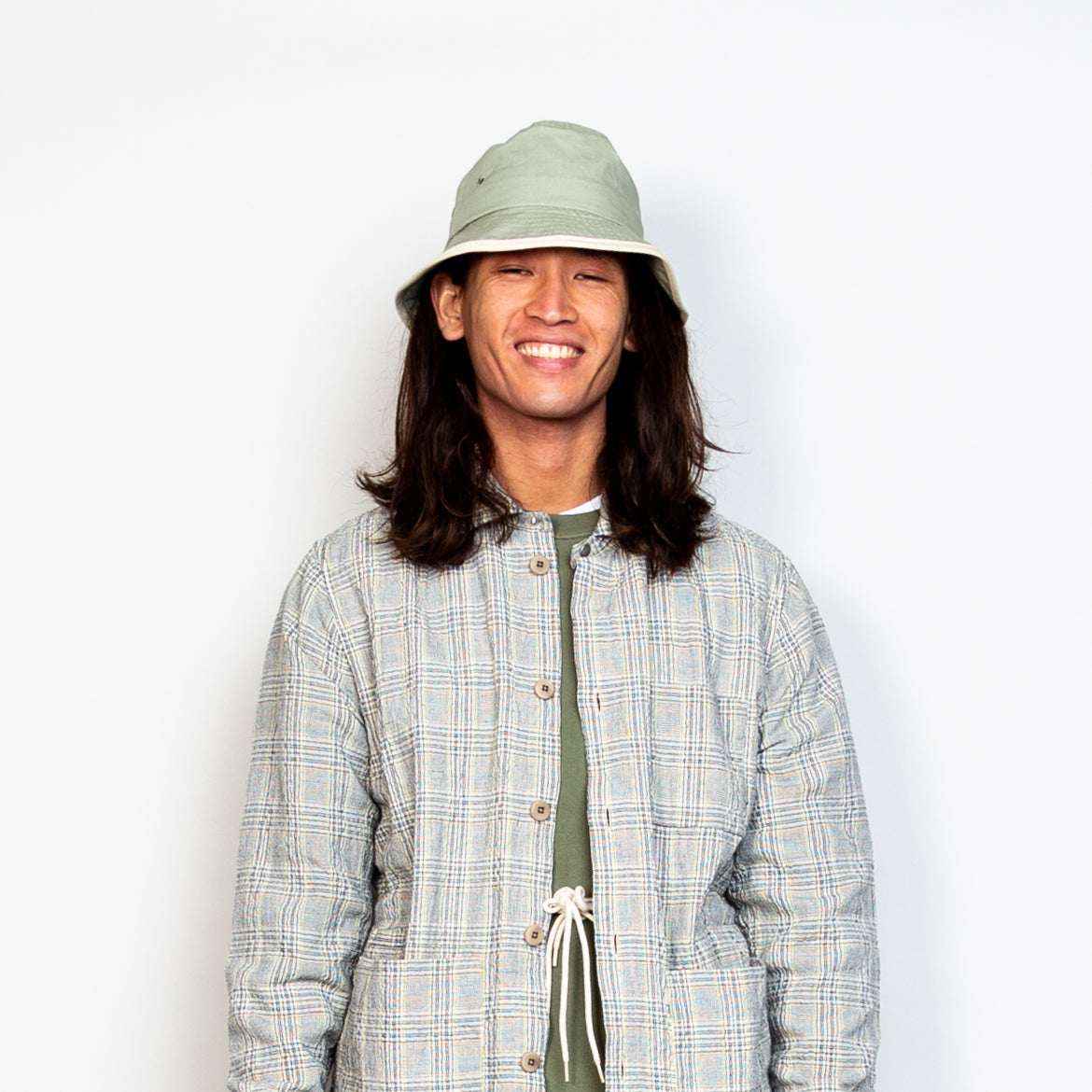 Folk Assembly Jacket - Ecru Crinkle Check
