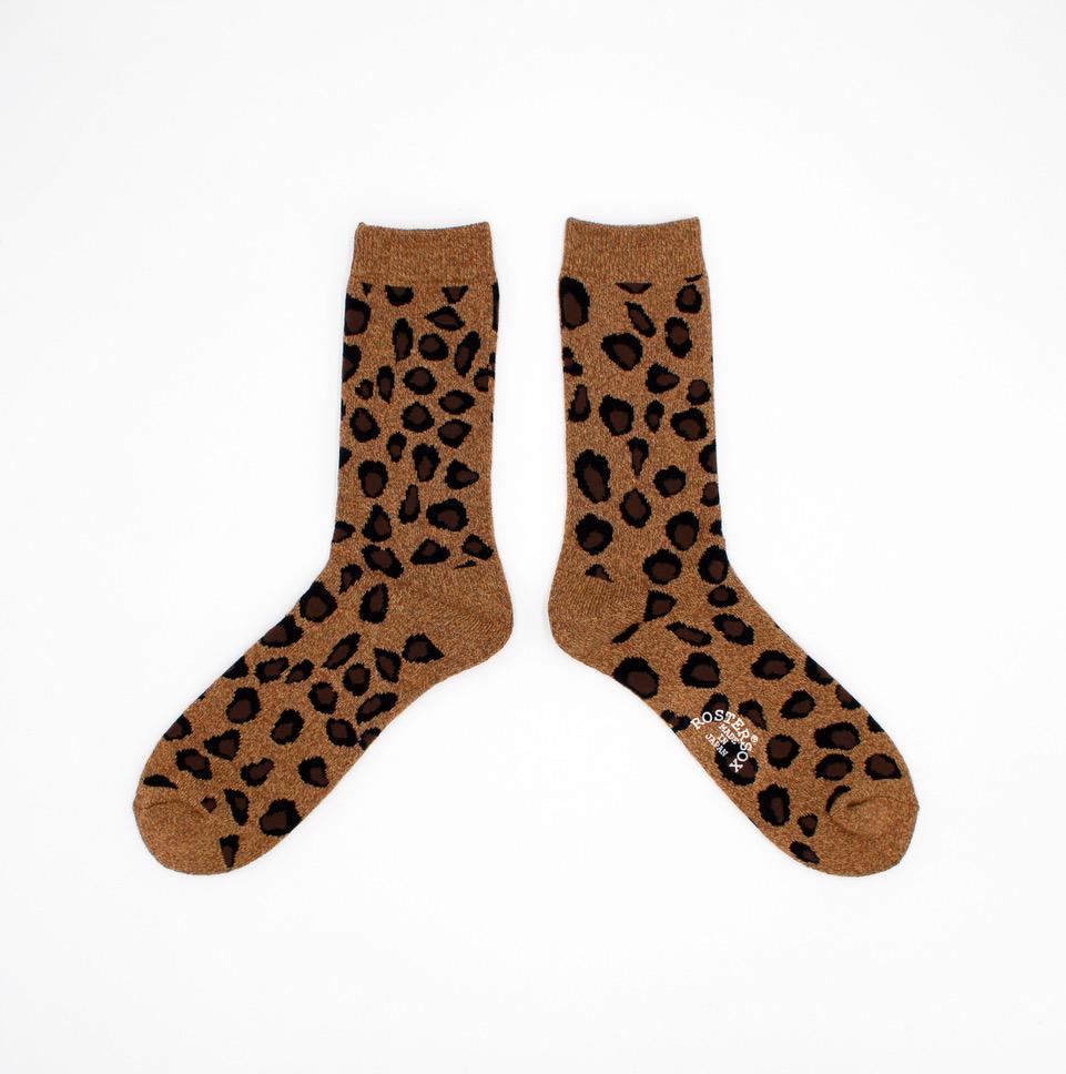 Rostersox Animal Sock - Brown Leopard