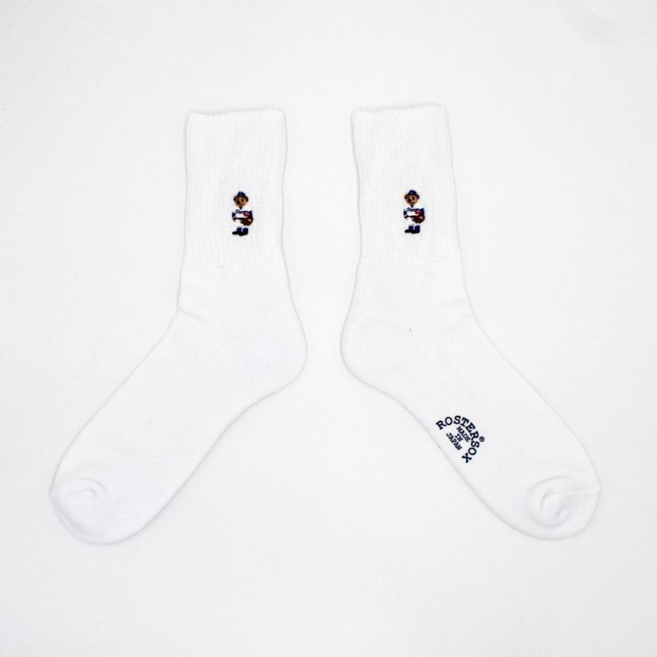 Rostersox Bear Sock - White