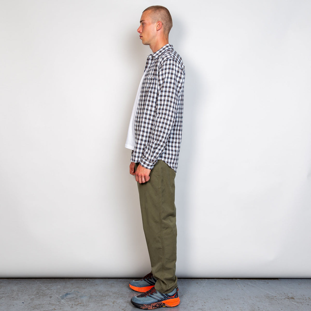 Folk Relaxed Fit Shirt - Brown / Cobalt Check