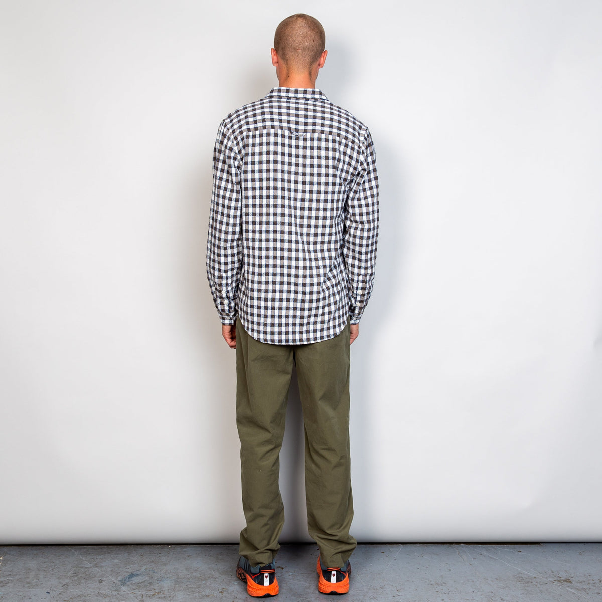 Folk Relaxed Fit Shirt - Brown / Cobalt Check