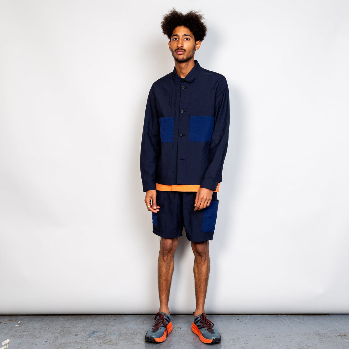 Folk Stack Jacket - Navy