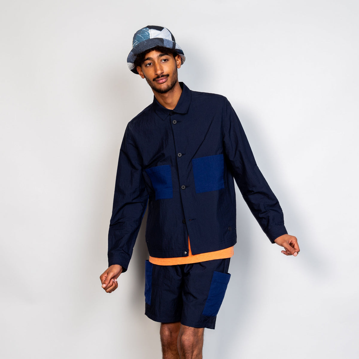Folk Stack Jacket - Navy