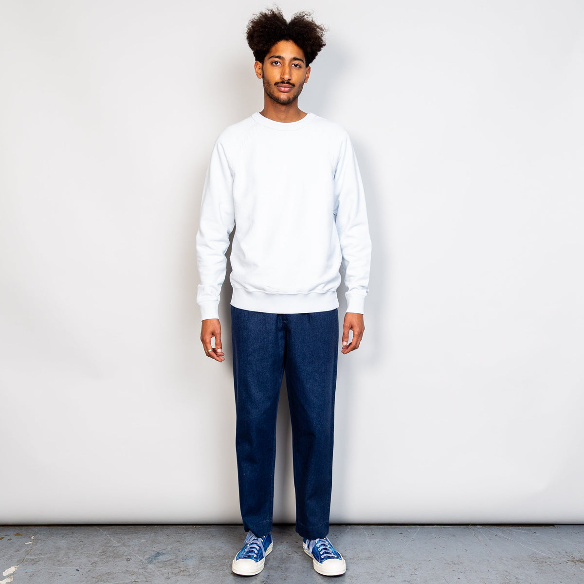 Folk Rework Rivet Sweat - Seasalt