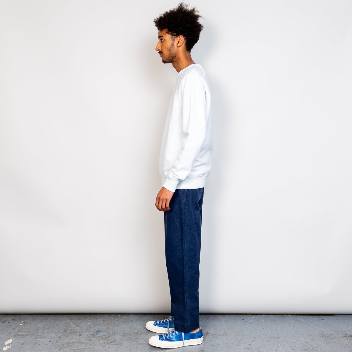 Folk Rework Rivet Sweat - Seasalt