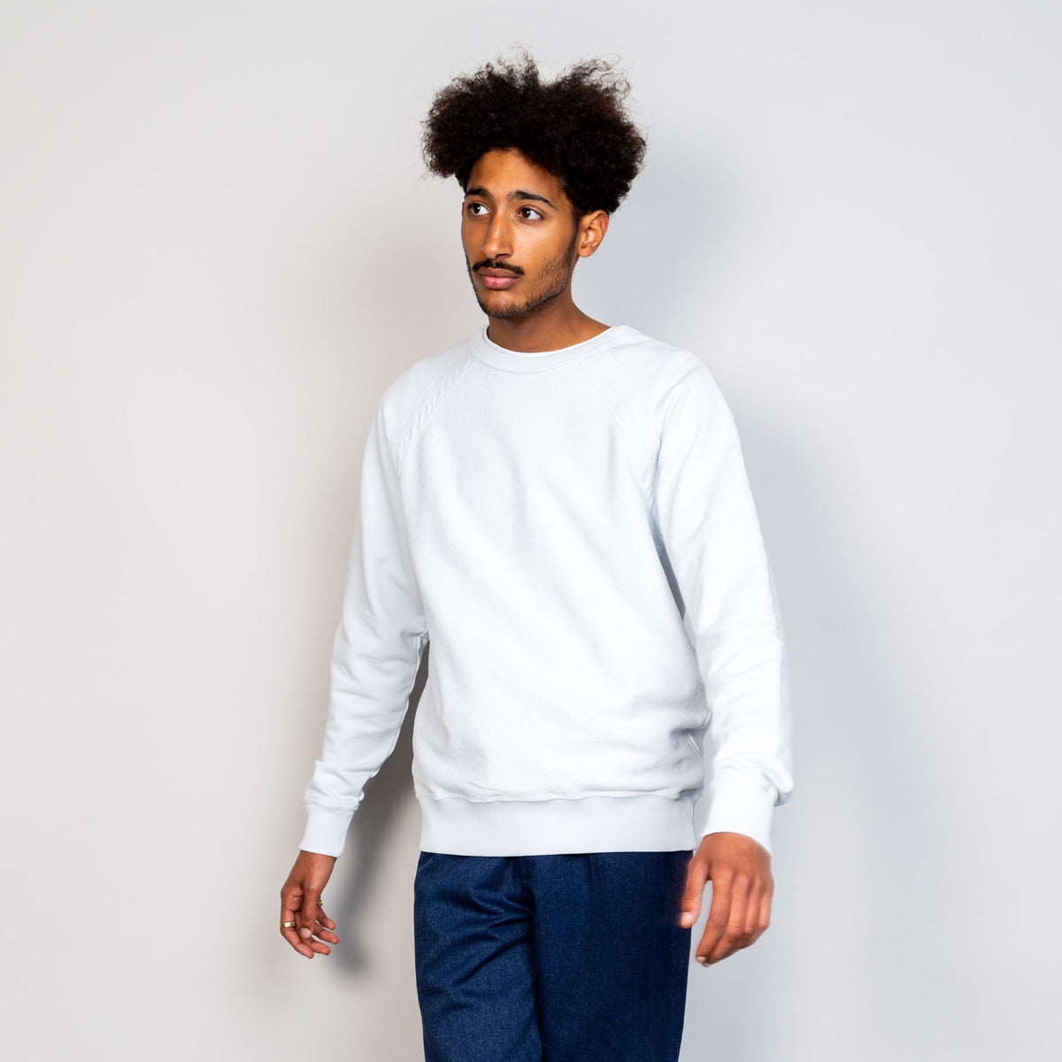 Folk Rework Rivet Sweat - Seasalt