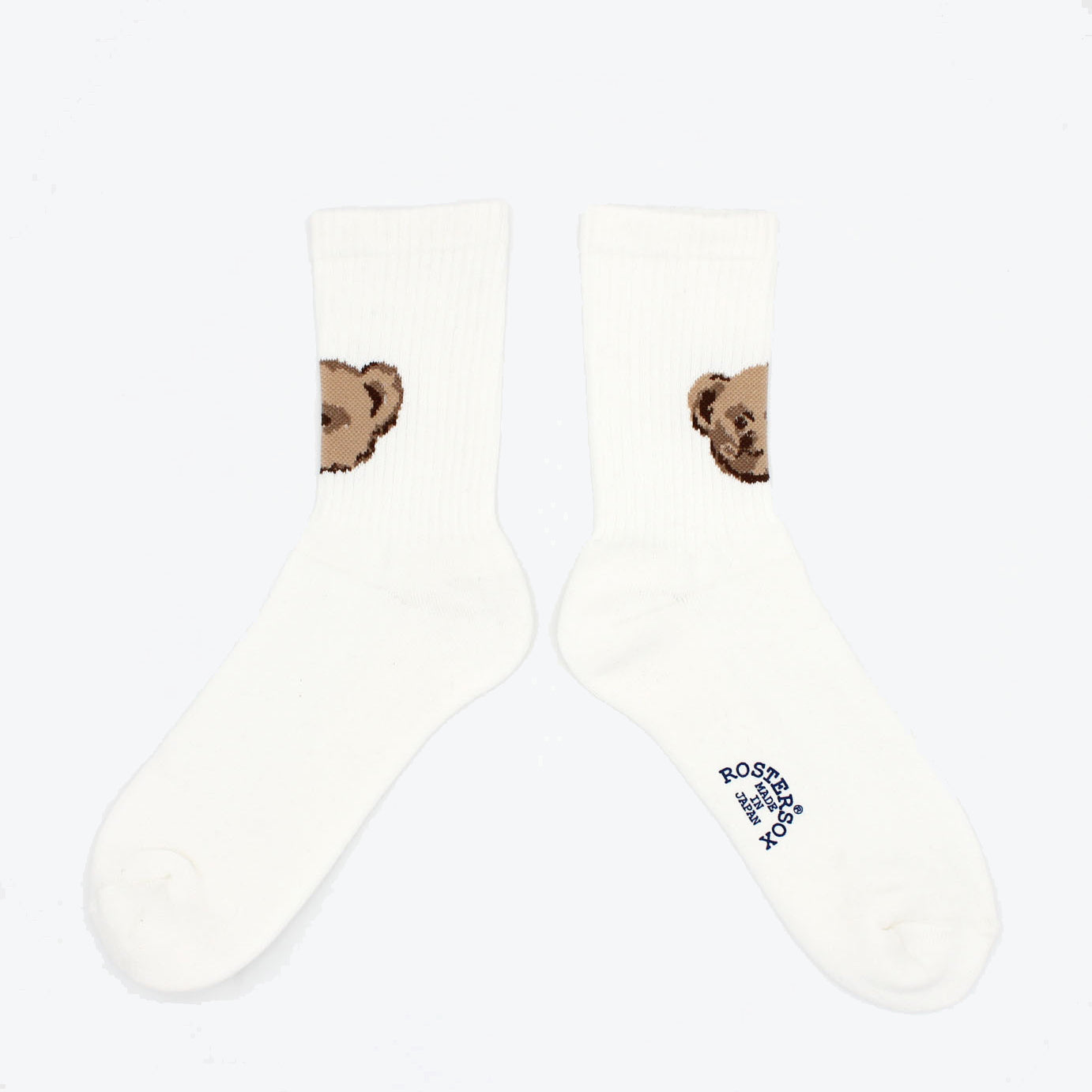 Rostersox F Bear Sock - White