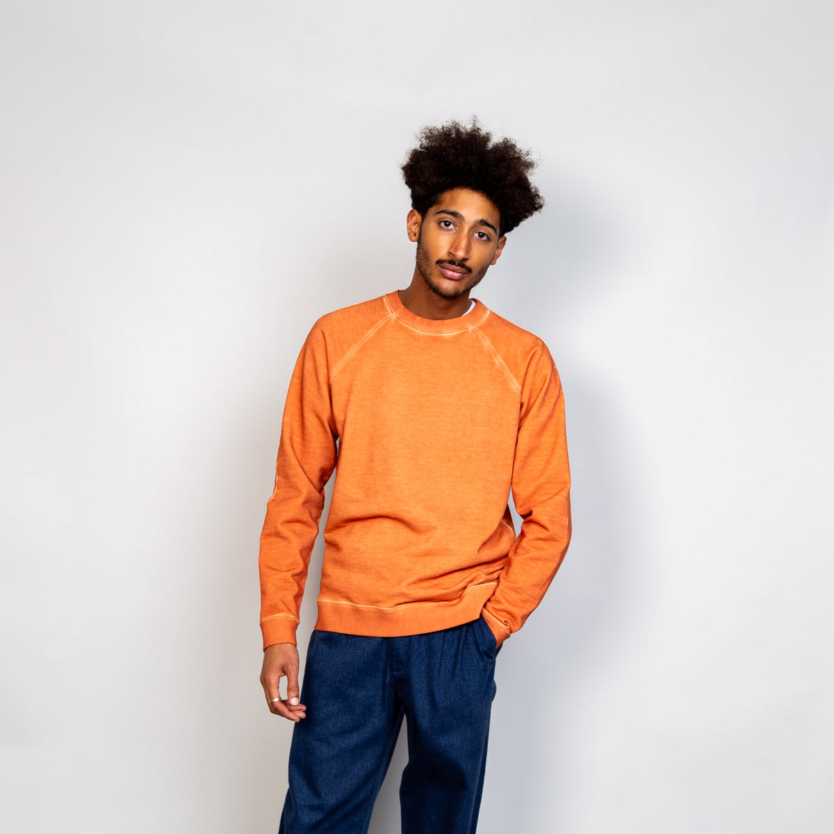 Folk Rivet Sweat - Light Orange