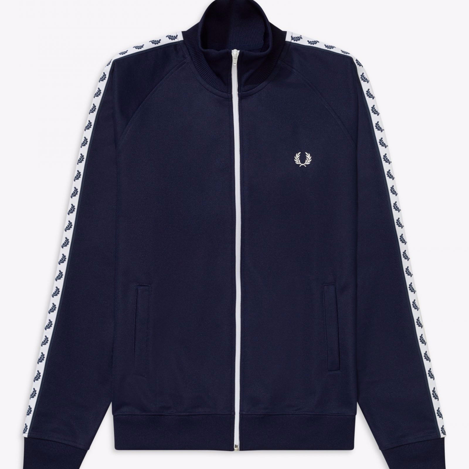 Fred Perry Taped Track Jacket Carbon Blue