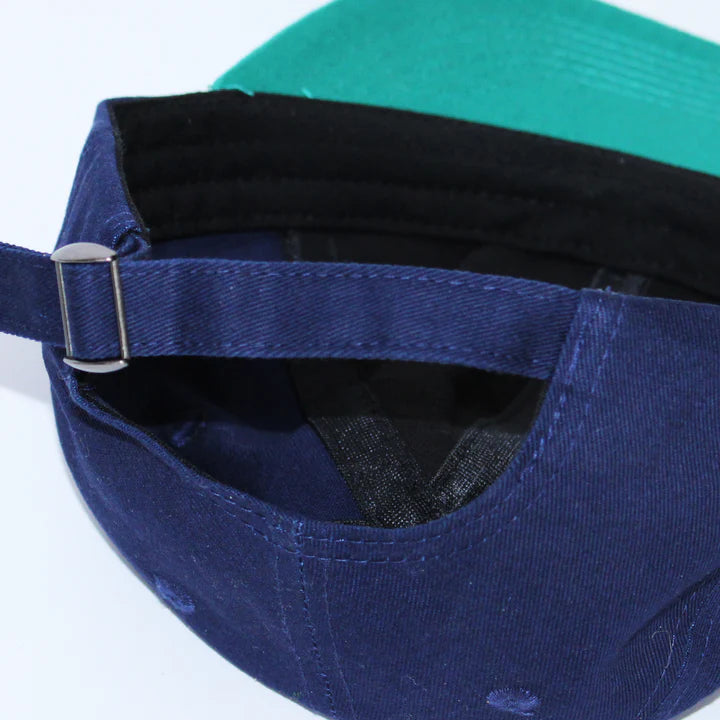 Skateboard Cafe JLH 6 Panel Cap - Navy / Green