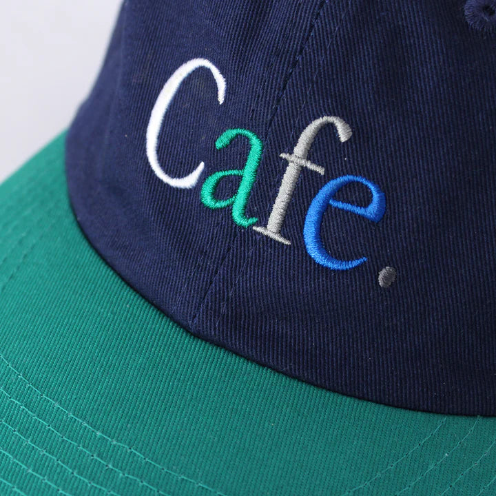 Skateboard Cafe JLH 6 Panel Cap - Navy / Green