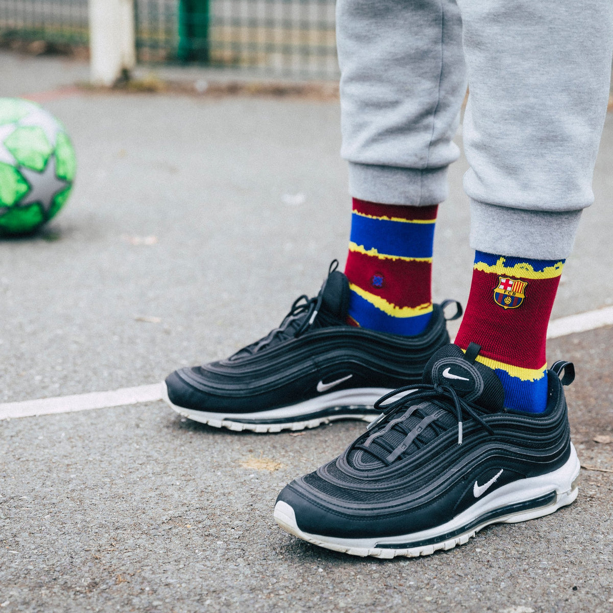 Stance FCB Stripe Sock - Maroon