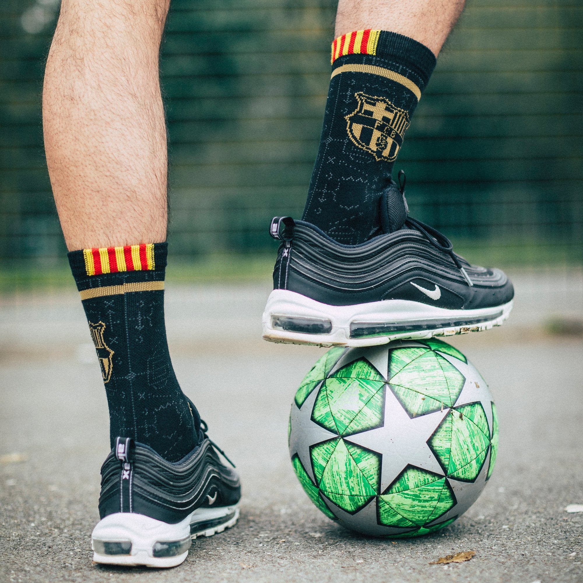 Buy the Stance FCB Club Sock Black Jingo Clothing