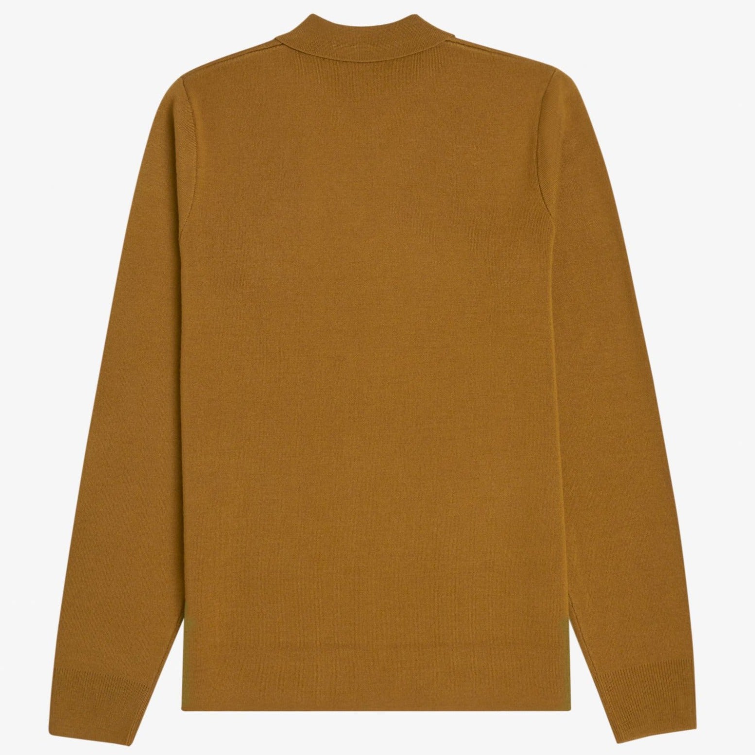 Fred Perry Zip Through Cardigan - Dark Caramel