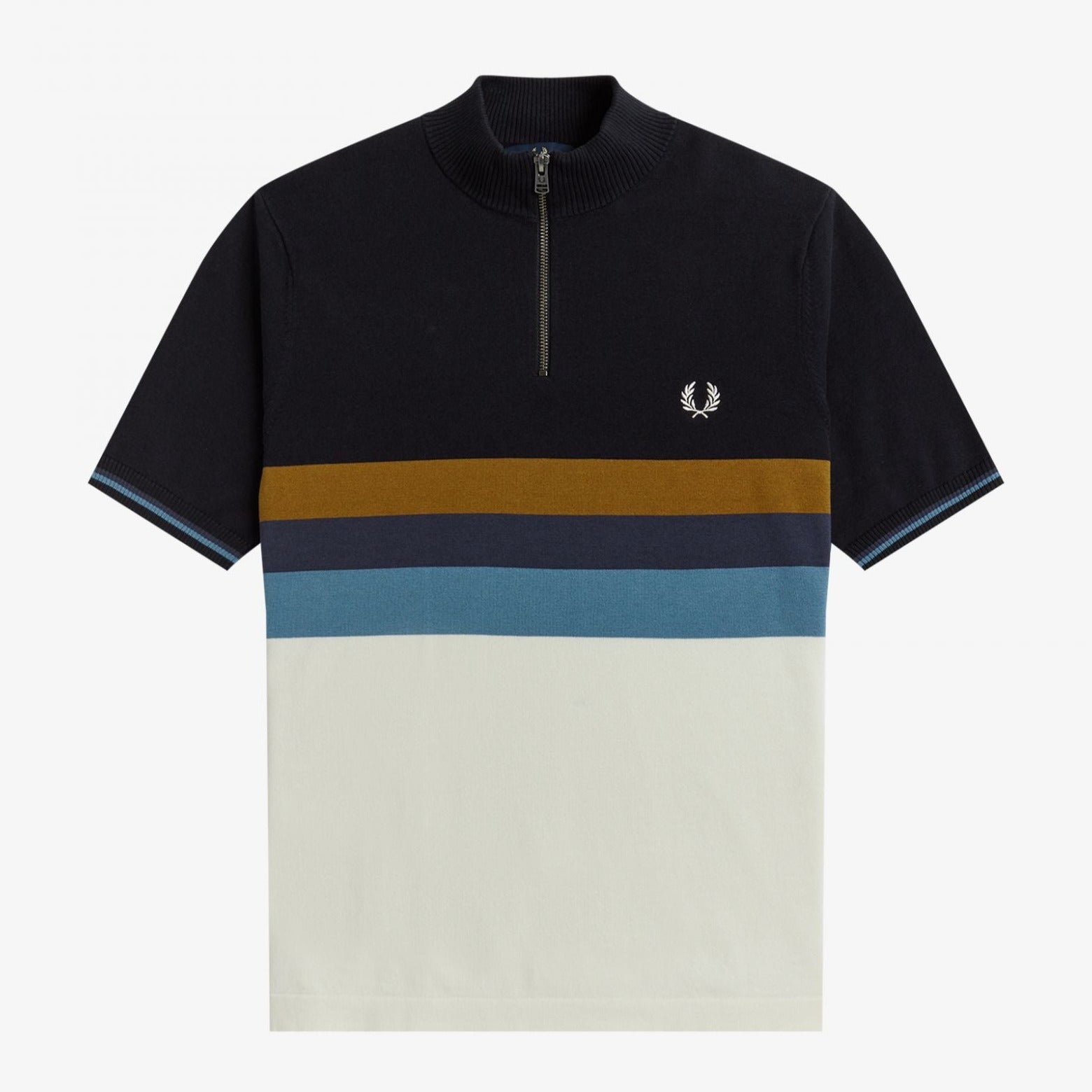 Fred Perry Funnel Neck Knit - Ecru