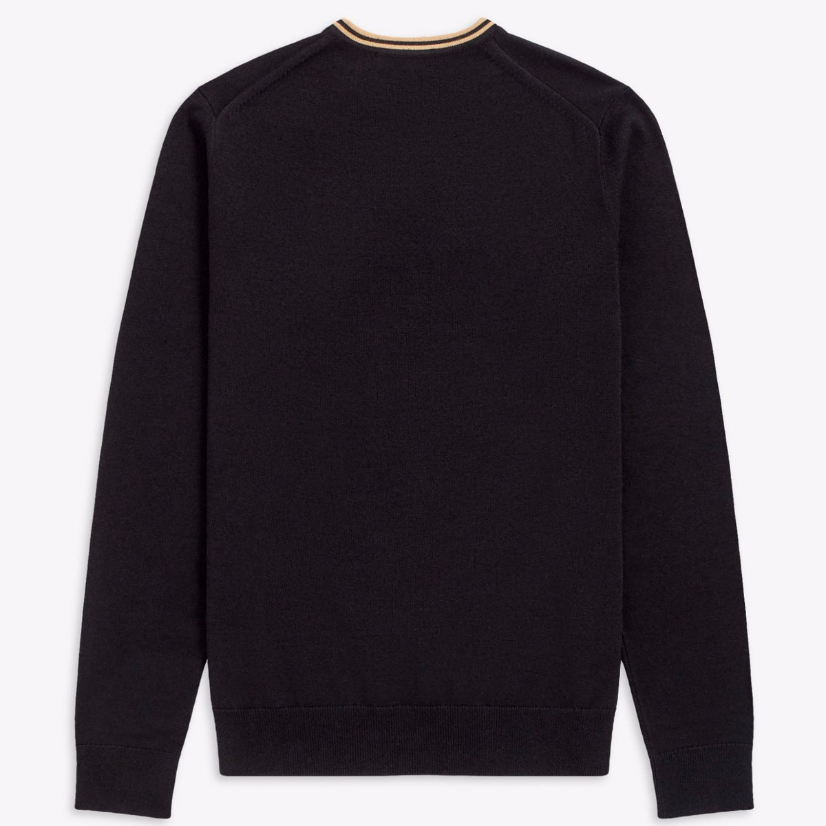 Fred Perry Classic Crew Neck Jumper Black / Champagne