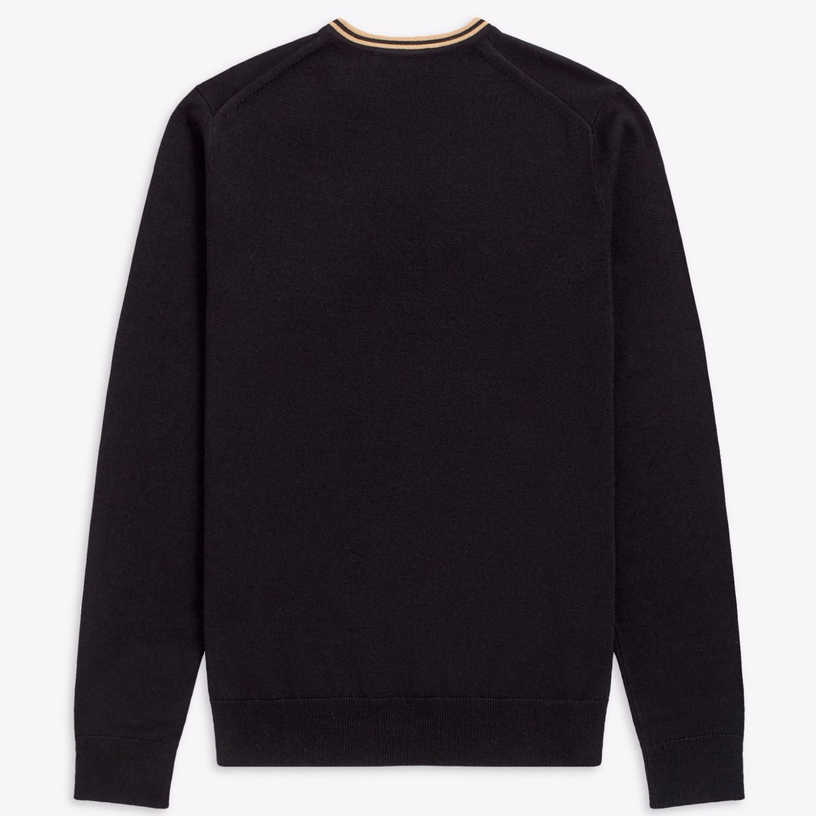 Fred Perry Classic Crew Neck Jumper Black / Champagne