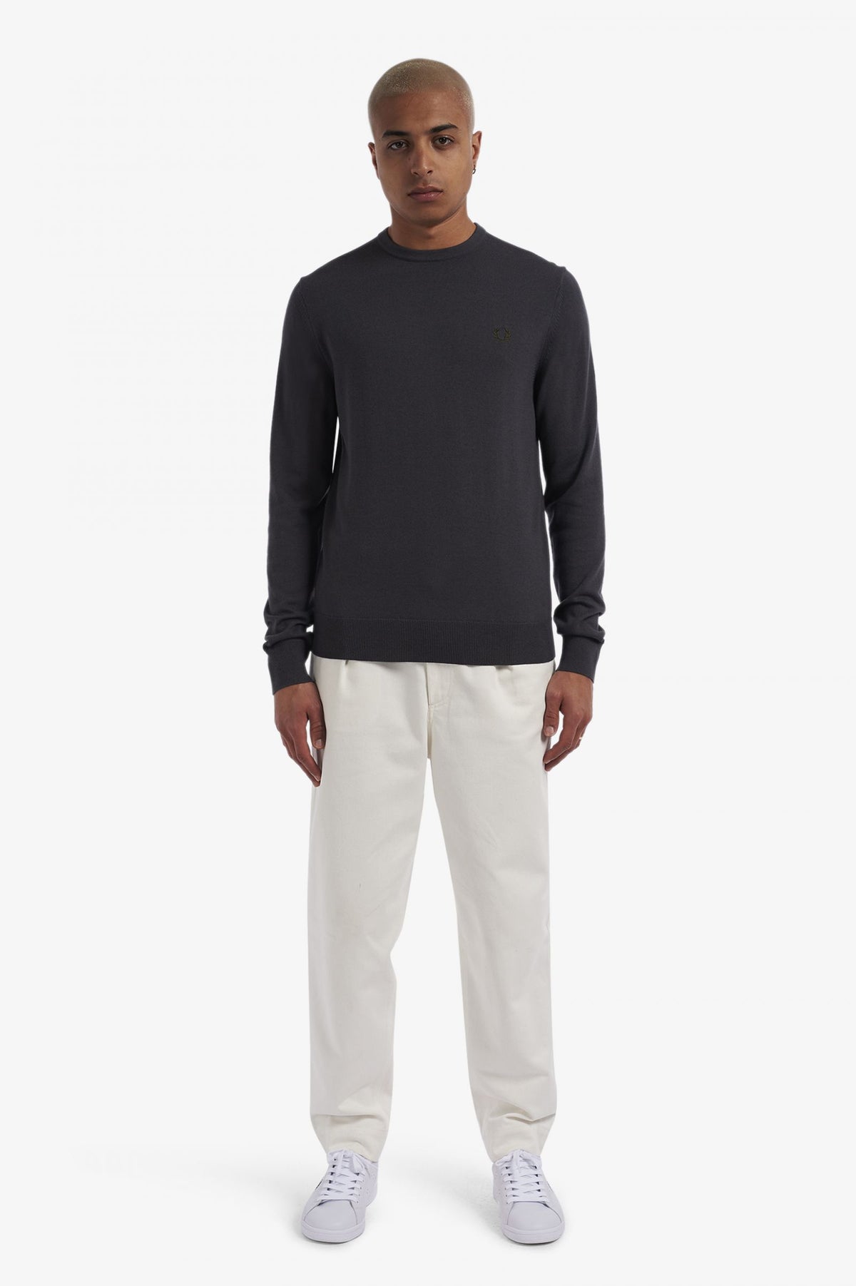 Fred Perry Classic Crew - Gunmetal