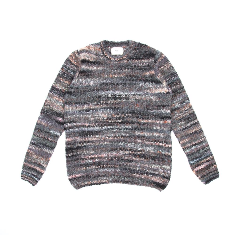 Folk Highlight Crew Charcoal Marble