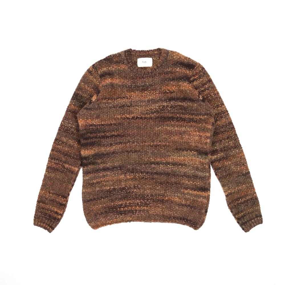 Folk Highlight Crew Mottled Brown
