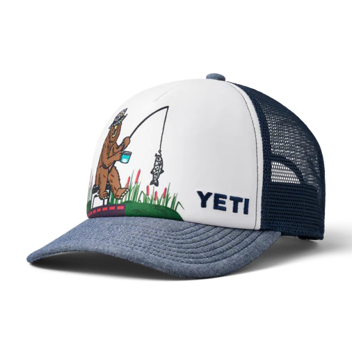 YETI KIDS Trucker Cap - Fishing Bear
