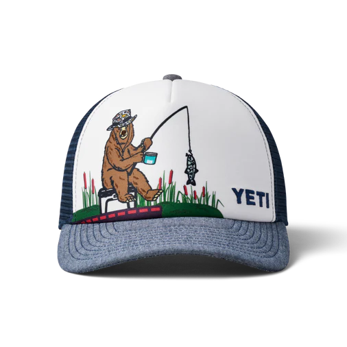 YETI KIDS Trucker Cap - Fishing Bear