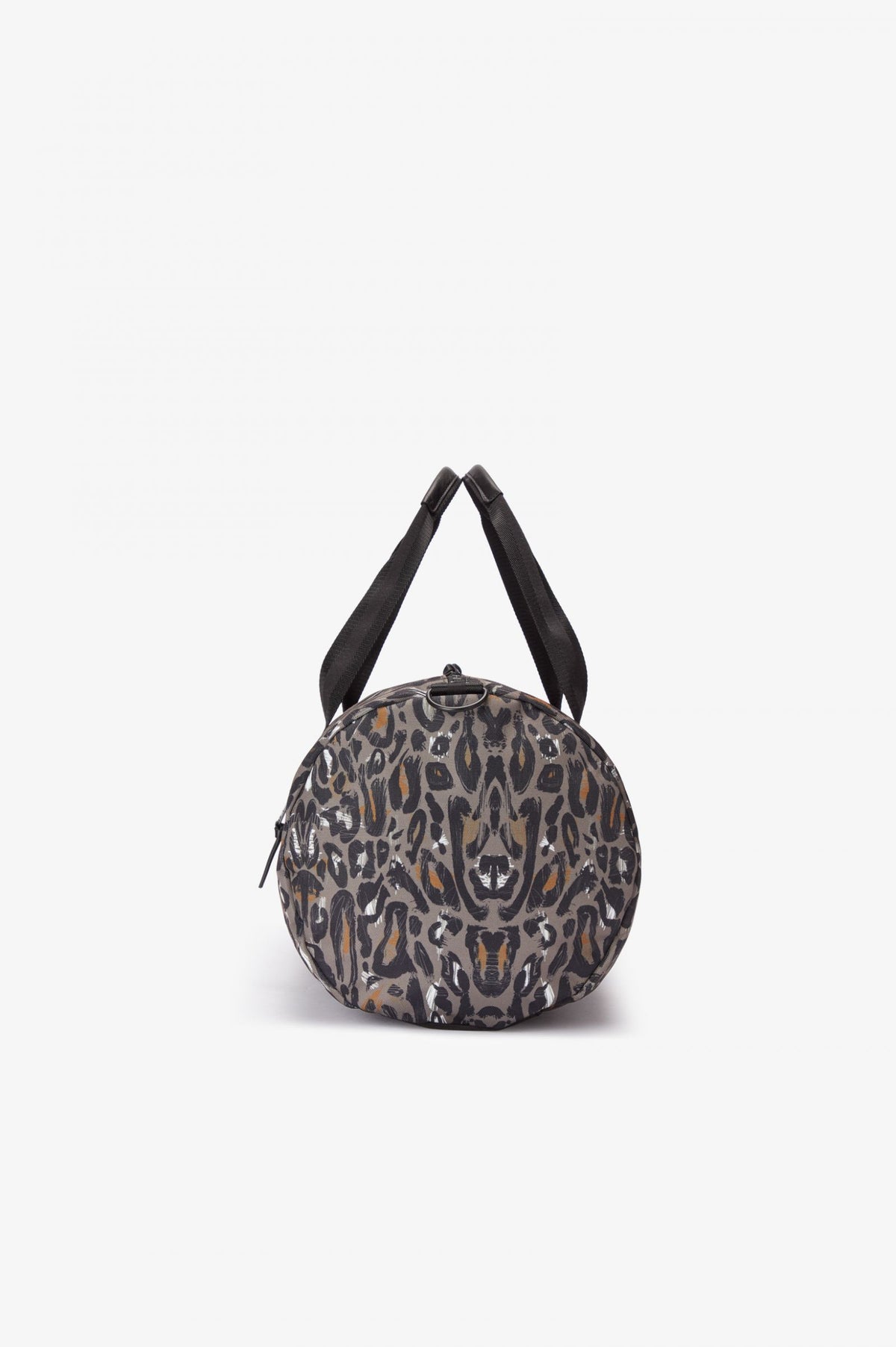Fred Perry Leopard Print Barrel Bag - Black Iris